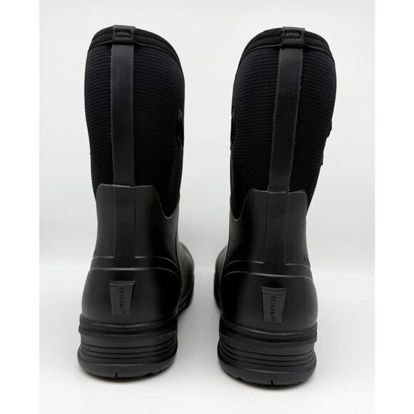 Bogs Mens Bozeman Mid Boots US 10 EU 43 Black Waterproof Pull On NIB main image 4